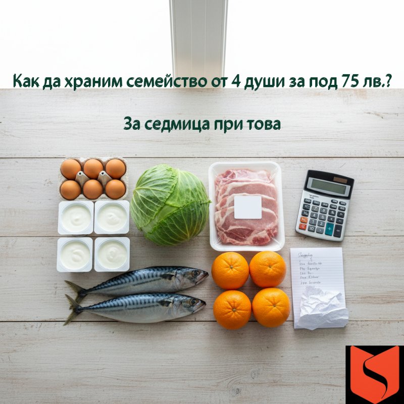 Как да храним семейство от 4 души за под 75 лв.?